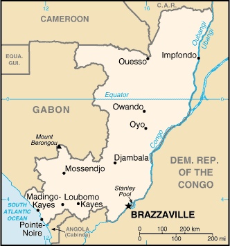 Map of Congo