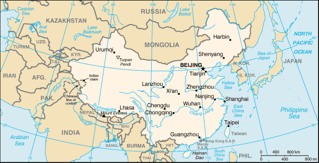 Map of China