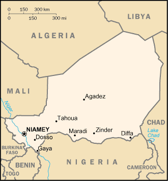 Map of Niger