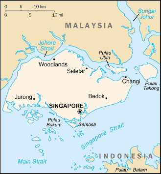 Map of Singapore