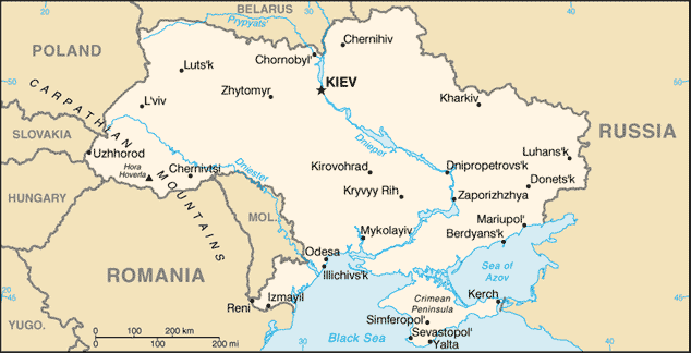 Map of Ukraine